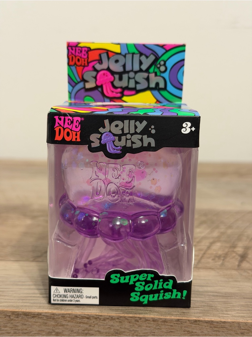 NWT Rare NeeDoh Sparkle Purple Jelly Squish (jellyfish) Viral Fidget Squeeze